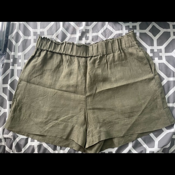 Lou & Grey Pants - Lou & Grey by Loft 100% Linen Pull On Shorts